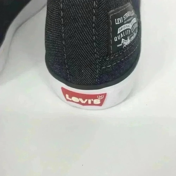 Levi’s Stan Buck C Men’s Sneakers Size 8 Black Denim Retro Comfort Casual - Picture 10 of 16